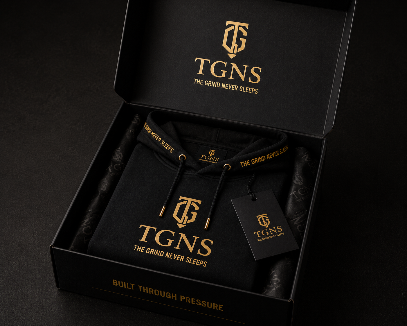 TGNS Premium Hoodie  - Built Through Pressure